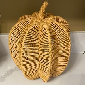 Woven Tan Pumpkin Home Accent